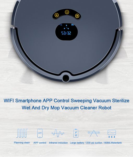 

route robot vacuum cleaner wifi robotic vacuum cleaner auto rechargeable for people for home and so on