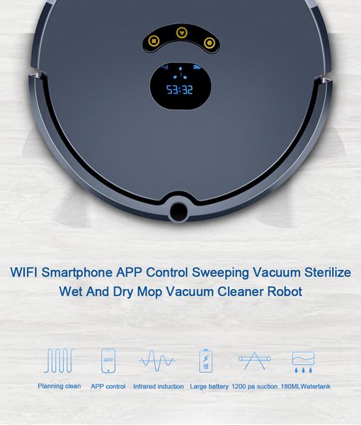 

Route Robot Vacuum Cleaner wifi Robotic Vacuum Cleaner Auto Rechargeable for people For Home and so on