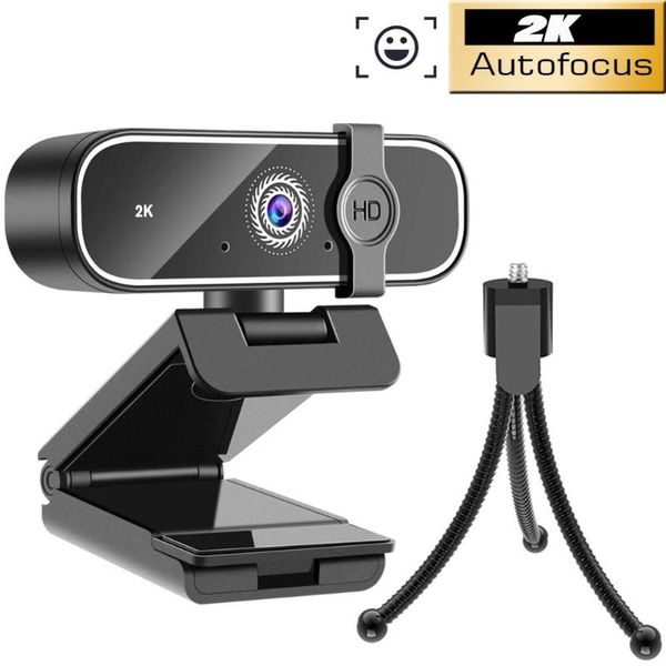 

webcams 2k webcam mini computer pc webcamera with microphone rotatable cameras for live broadcast video calling conference stand