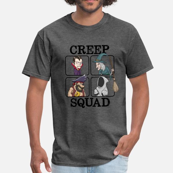 

creep squad vampire witch ghost pirate creepy t shirt men knitted 100% cotton round collar costume anti-wrinkle breathable unique shirt