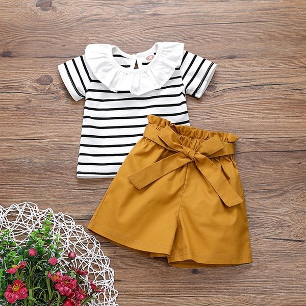 

fashion black friday 2pcs set newborn girl clothes cute big bow vest flower skirt baby summer beach streetwear