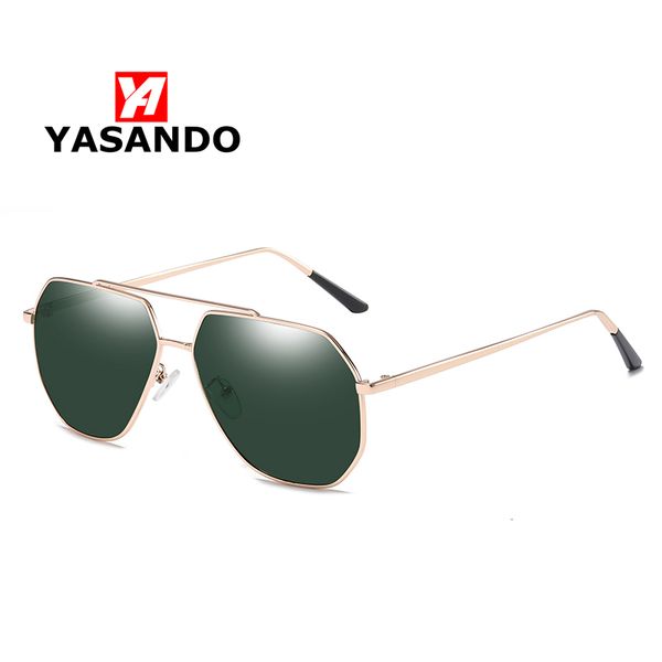 

yasando brand pilot polarized sunglasses men/women mirror metal frame male sun glasses eyewear gafas de sol uv400 gs6061, White;black
