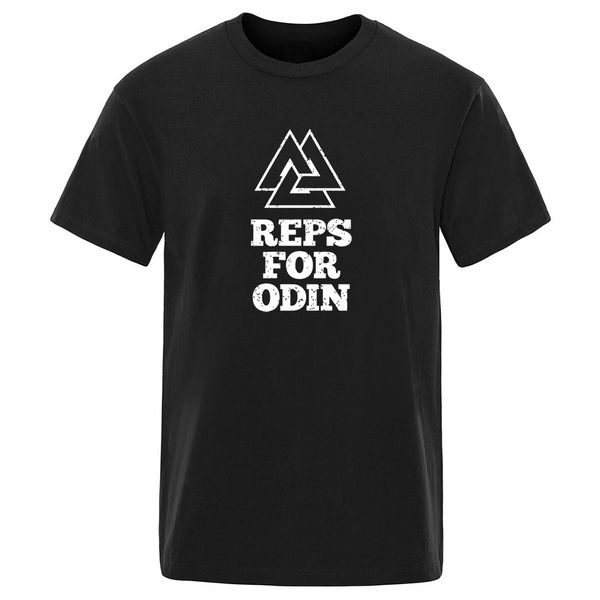 

summer 2020 100% cooton crew neck cool harajuku tshirts reps for odin vikings vintage simple print solid color crew neck t shirt