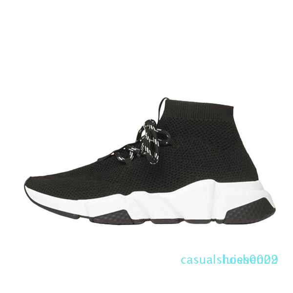 

luxury designer casual sock shoes lace up speed trainer brand red triple black brand fashion socks trainer sports sneakers 36-45 c29