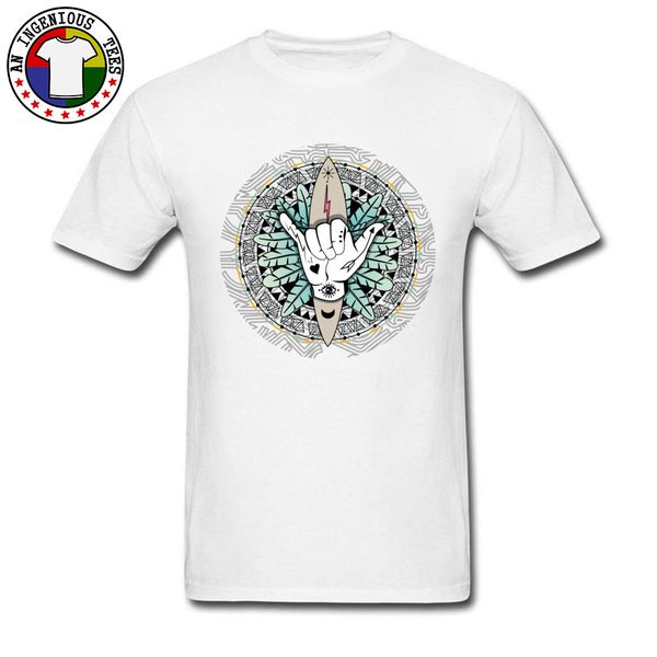 

взрослые топы тис провисать boho surfer art mens t shirt день благодарения 100% хлопок crew neck мужские топ футболки крупногабаритные
