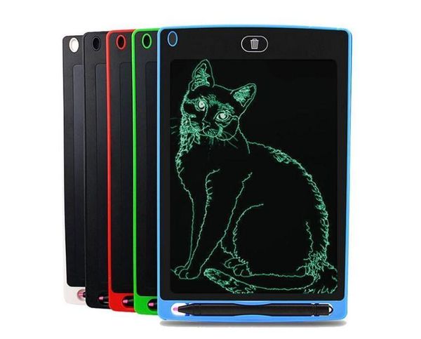 

cgjxslcd writing tablet 8 .5 inch electronic drawing writing board handwriting pads ultra -thin board with pen erase button 5 colors retail