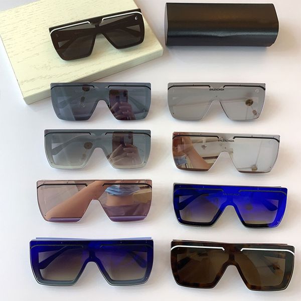 

ladies fashion show oversized square sunglasses cool big goggles design style super dalian body frame bb0008s uv400 protection, White;black