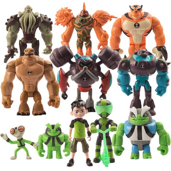 

novel set of 11 earth defenders hand run young hero hacker small class super giant doll cartoon decorations