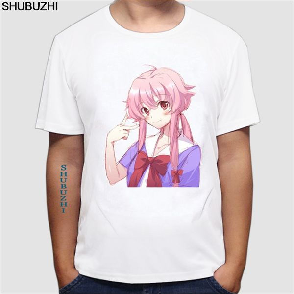 

anime future diary t shirt men mirai nikki short sleeve cartoon gasai yuno t-shirt cosplay costume clothing ing