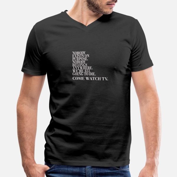 

nobody exists on purpose wise quote surrealistic t shirt men printed 100% cotton s-xxxl costume cute comfortable summer style slim shirt