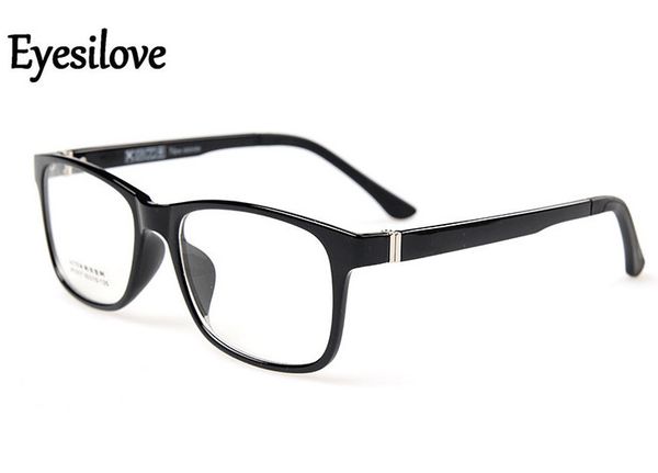 

eyesilove 10pcs/lot acetate ultem optical frames women men big lenses shape eyeglasses frames for prescription myopia glasses, Black