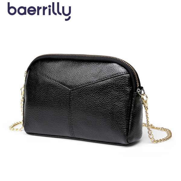 

fashion ladies satchel zipper shell women shoulder bags cosmetics pockets genuine leather handbags woman crossbody bag for women