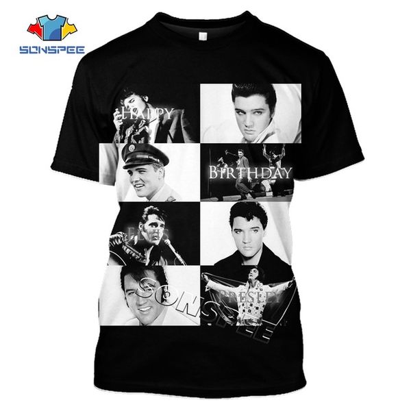 

elvis presley the king men summer homme pullover 3d print shirts comics kawaii aesthetic men clothing