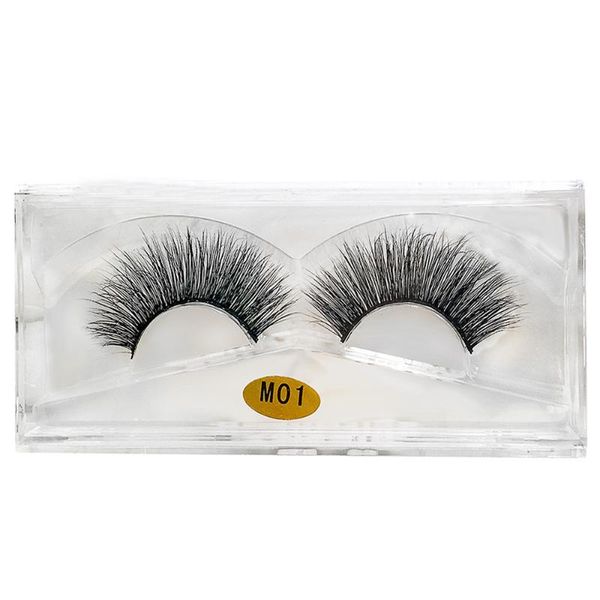 

1pair 3d mink natural thick curling false fake eyelashes eye lashes makeup extension natural faux lashes fluffy strip eyelashes