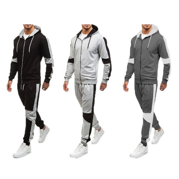 

2020 fashion men casual gym bodybuilding tracksuits fitness trousers sweatpants +pants, Gray