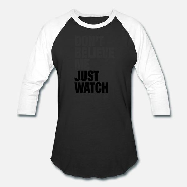 

just watch t shirt men anti-wrinkle cotton size s-3xl novelty anti-wrinkle breathable spring autumn trend