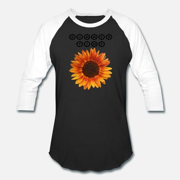 

summertime sunflower blossom t shirt men design cotton euro size s-3xl cute fashion summer style natural shirt