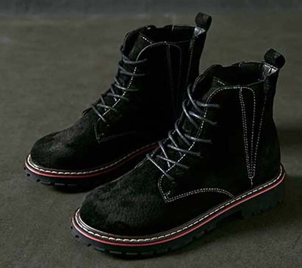 

fashion leather star women shoes woman leather short autumn winter ankle fashion brand women boots 02 p98, Black