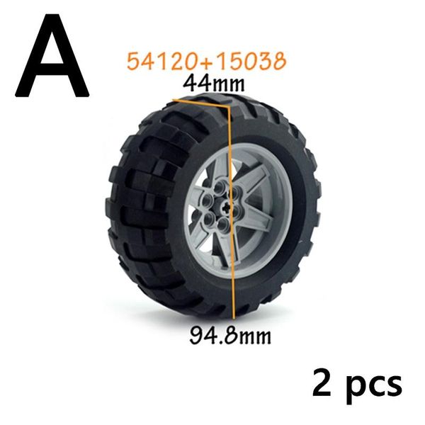 

2 4pcs technic tire wheel hub diy bricks car truck construction building blocks 3201986652 tech parts 44309 92402 yxlgyk rimmer