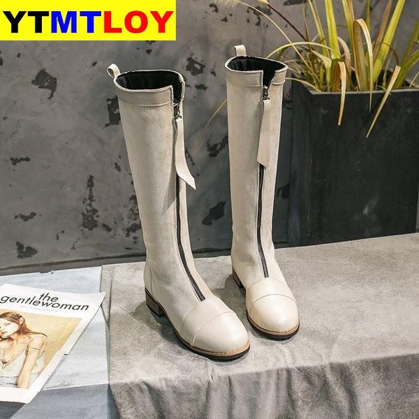 

new fashion square heels more colors autumn winter shoes riding boots mid-calf women boots snow ladies red leather, Black