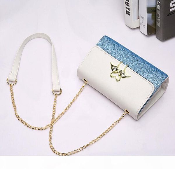 

fashion women cross body bags wholesale ladies sequins chain shoulder bag small flap sister totes
