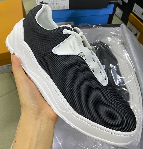 

лучшее качество мужские дизайнерские туфли b17 плоские кроссовки холст коренастые платформы тренажеры на шнуровке мужчин обувь мода тренажер, Black