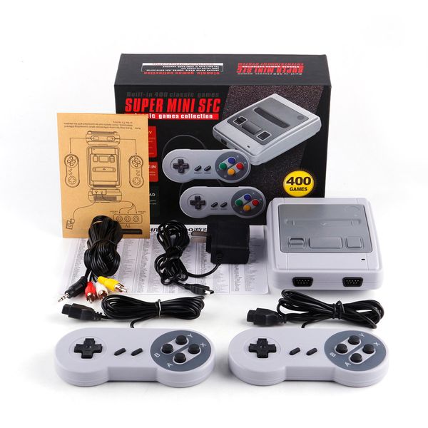

new hdmi out tv video super mini game console 8-bit mini tv 400 different built-in classic games for snes games english retail box