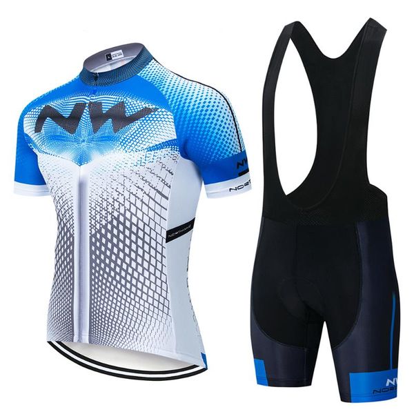 

northwave nw 2020 summer cycling jersey short sleeve set bib shorts men mtb bicycle clothes maillot culotte clothing sportwear, Black;blue