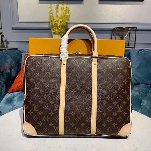 

hand knitted brand designer briefcases new arrival business bags for men genuine leather business lapbags