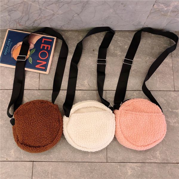 

women canvas shoulder bag lovely plush crossbody bag for girl students korean fashion casual female messenger purse phone bag
