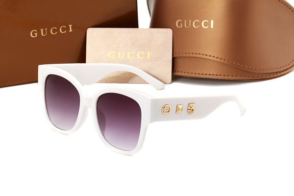 

with box lclassic sunglasses designer brand men and women sunglasses glasses bright dark brown dark brown inside yellow case, White;black