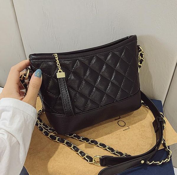 

fashion women backet bag check crossbody lady handbag shoulder bags