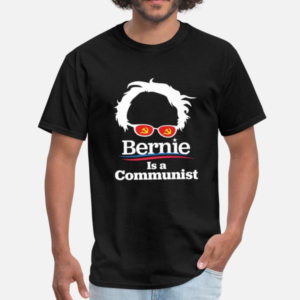 

bernie is a communist premium trending shirt t shirt men print 100% cotton round collar family fit new style summer style kawaii shirt