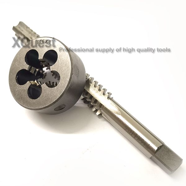 

2pcs metric trapezoidal thread tap and die set tr16 t16 tr16x2 tr16x3 tr16x4 left hand taps right round dies t16x2 t16x3 t16x4
