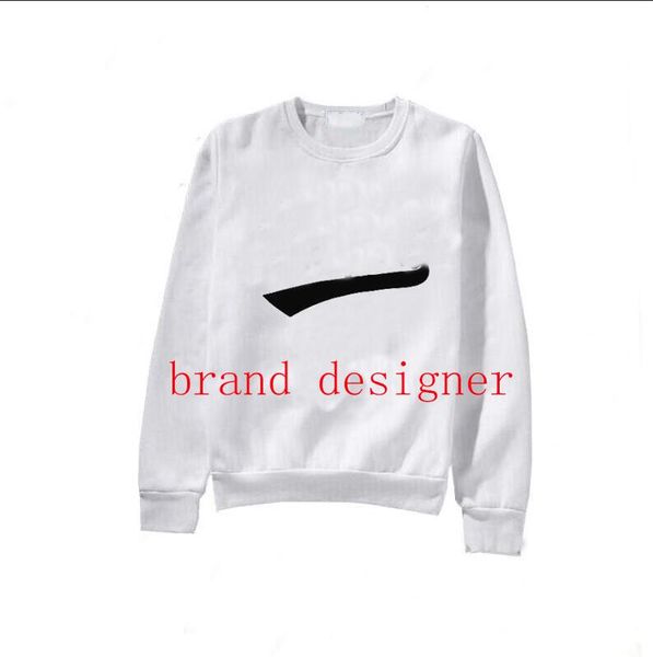 

18fw letters design hoodies fashion tide sweatshirt streetwear mens hoodie casual thick long sleeve clothing slim style crew neck s-2xl, Black