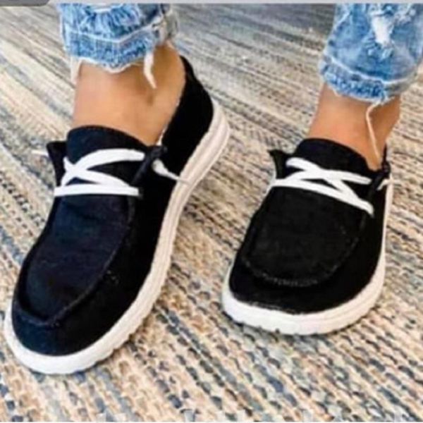 

autumn women flat casual shoes lace up round toe comfortable ladies sneakers driver shoes zapatos mujer chaussure femme, Black