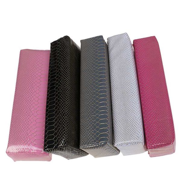 

nail art design pu leather hand arm rest cushion pillow manicure care soft nail salon polish hand holder manicure table