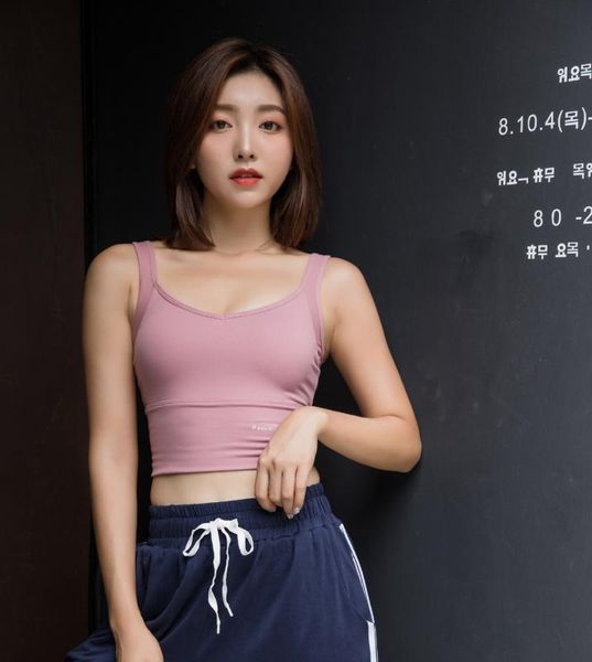 

women sports bra for running gym wire shakeproof push up yoga bra female seamless underwear fitness sport top, White;black