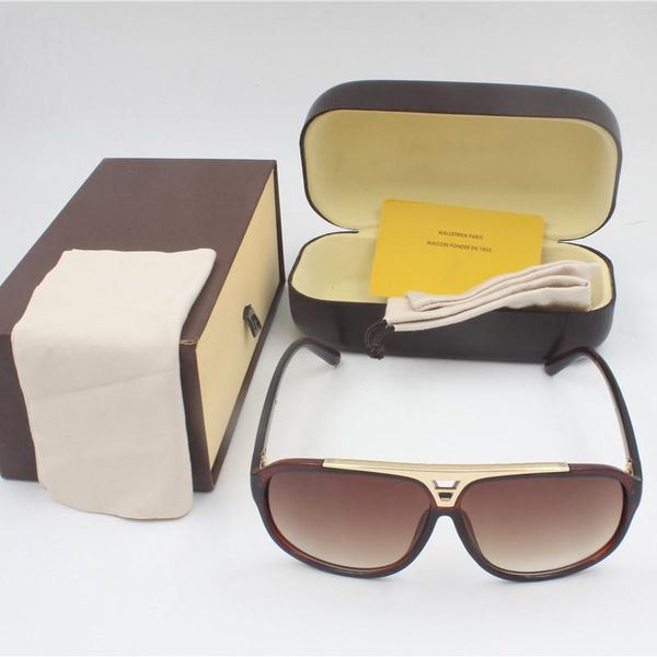 

fashion evidence sunglasses retro vintage men designer shiny gold frame laser logo women with package z105, White;black