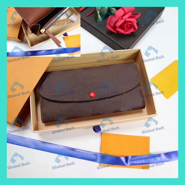 

men's wallets ladies wallets classic folding color inside wallet fashion leather, Red;black