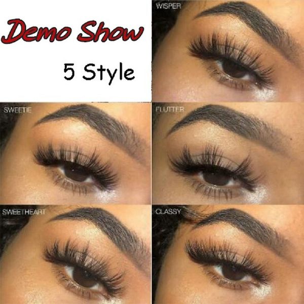 

5 pairs 3d false eyelashes synthetic soft thick long women fake lashes ldo99