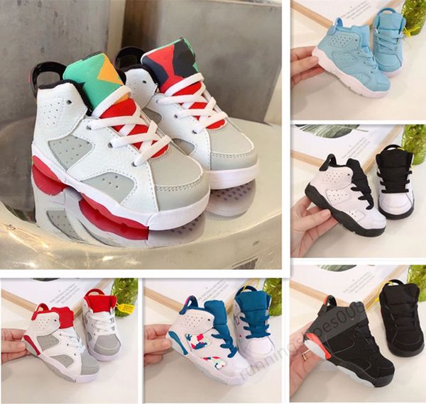 

дети 6 детские баскетбольные обувь unc золотой черный красный малыш 6s мальчики кроссовки детские спорт низкие тренеры размер 6c-3y, White;red