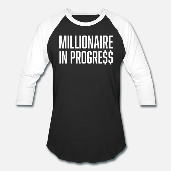 

millionaire lin progress millionaire hustle t shirt men customized cotton round neck vintage famous funny spring letter shirt
