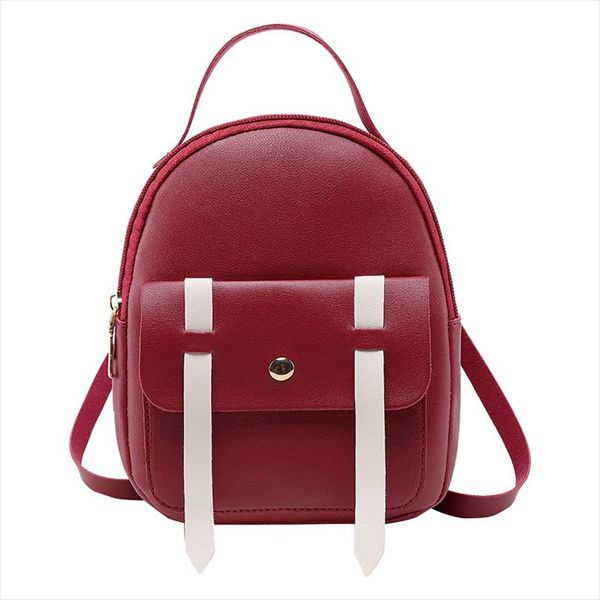

women mini backpack shoulder bag brand fashion hand bags 2019 children back pack solid versatile for teenage little girls kids