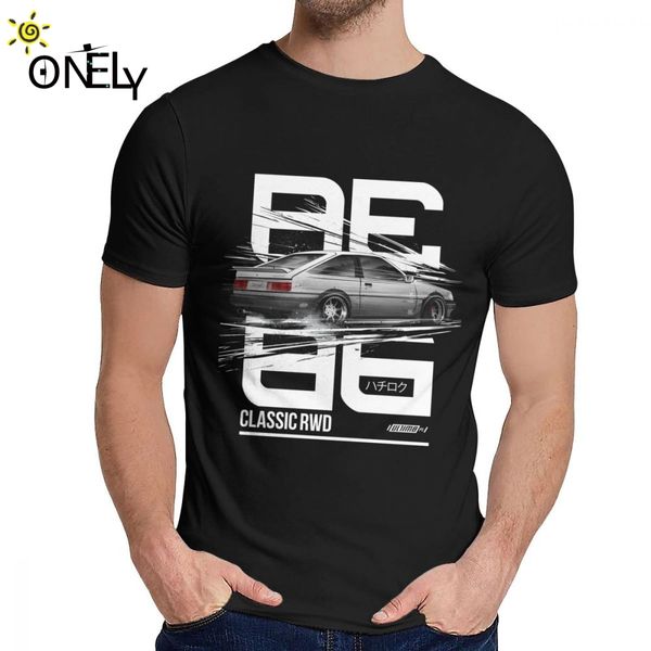 

great initial d classic car drift ae86 t-shirt for man unique design soft cotton fashion o-neck camiseta