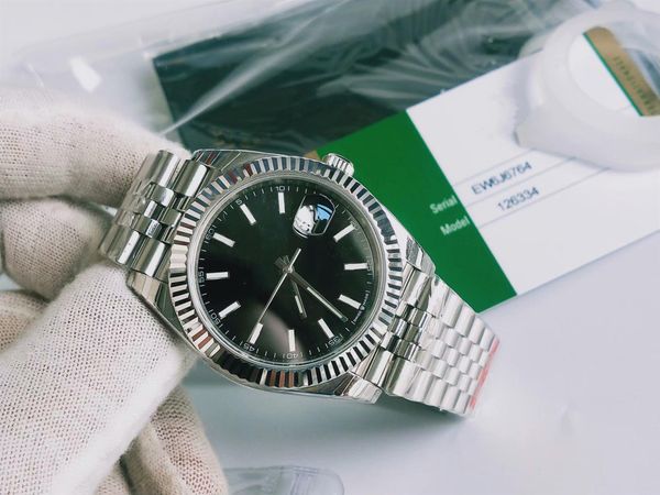 

мужские часы 41мм ew завод президент 126334 cal. 3235 движение механических автоматические часов, Slivery;brown