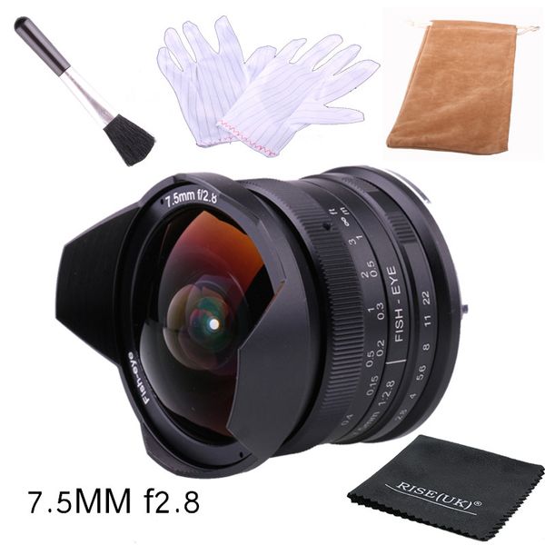 

risespray 7.5mm f2.8 fisheye lens 180 aps-c manual fixed lens for sony e mount ing