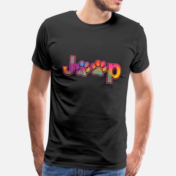

смешные джипы paw print dog lovers акварельный мужчины wo t shirt мужчин создание с коротким рукавом круглый шеи homme graphic basic spring