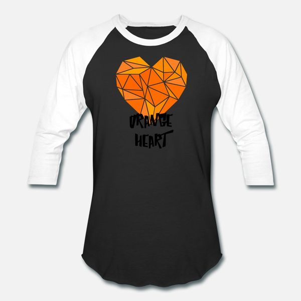 

orange heart t shirt men create cotton s-3xl homme interesting new fashion spring autumn letters shirt