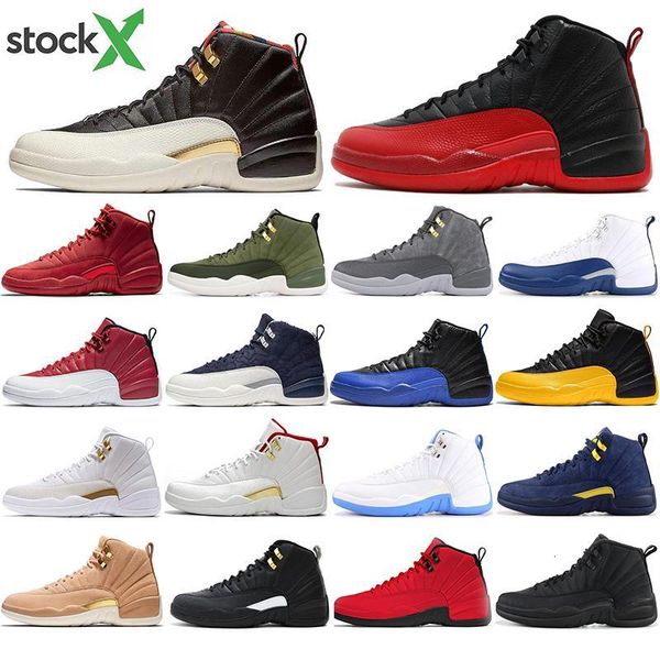 

basketball shoes 12 12s men new arrival gym red sport training high sneakers cny french blue the master us13 trainers, Black